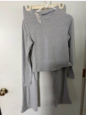 NWT AYWA set: Comfort set, fold over flare pants, medium